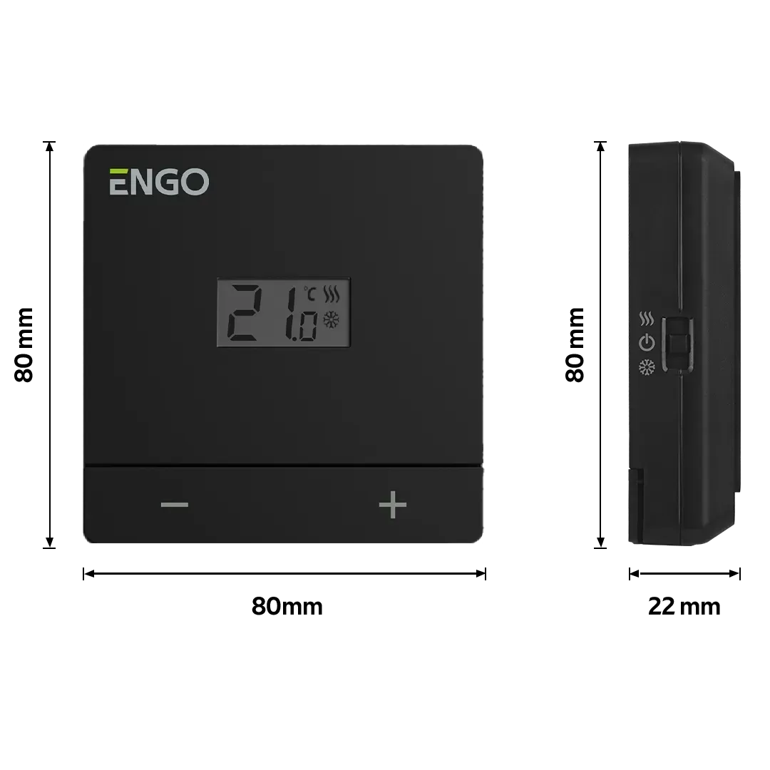Дротовий добовий термостат Engo Controls EASYBATB 2хААА фото 2