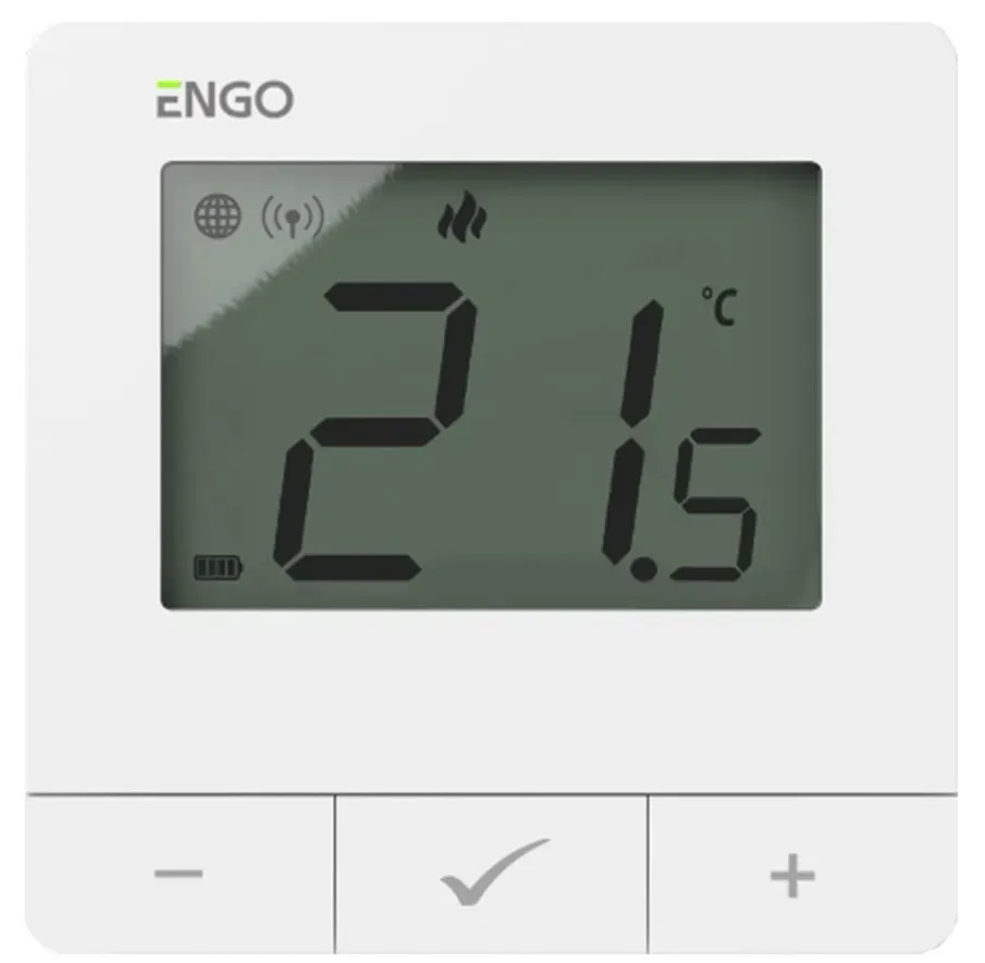 Інтернет-терморегулятор бездротовий Engo Controls E20i-W, Wi-Fi, білий фото 3