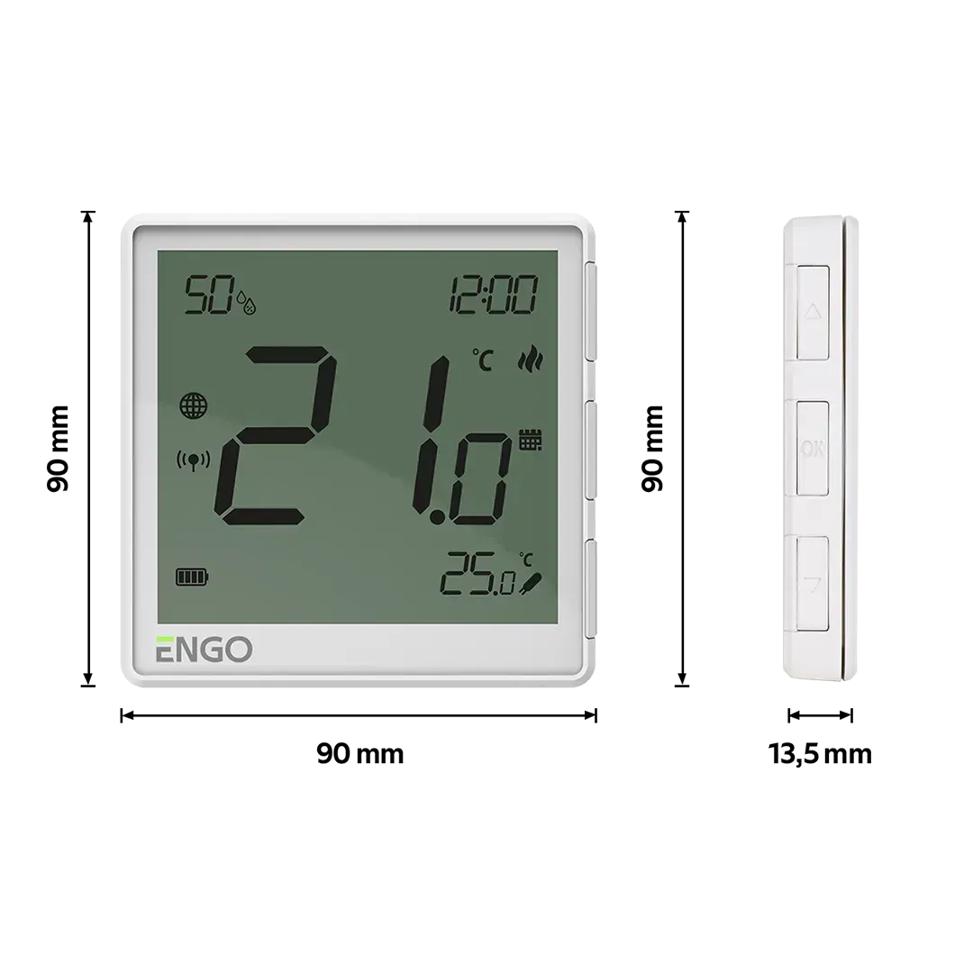 Інтернет-термостат Engo Controls EONEBATW Wi-Fi ZigBee 3.0 фото 3