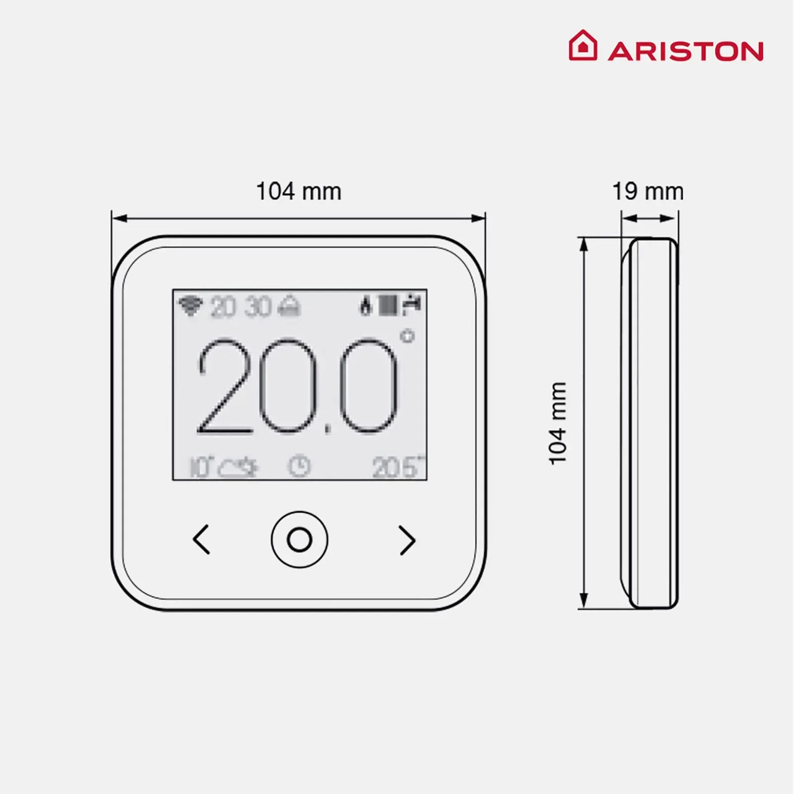 Датчик кімнатної температури Ariston Cube S Net (білий) фото 4 Датчик кімнатної температури Ariston Cube S Net (білий) фото 4