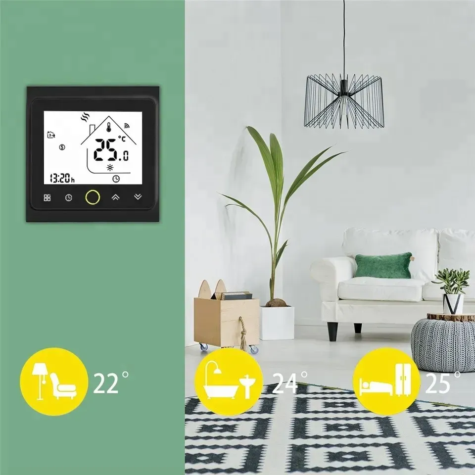 Термостат Tervix ZigBee для водяної/електричної теплої підлоги, з датчиком 3м. (117130) фото 4 Термостат Tervix ZigBee для водяної/електричної теплої підлоги, з датчиком 3м. (117130) фото 4