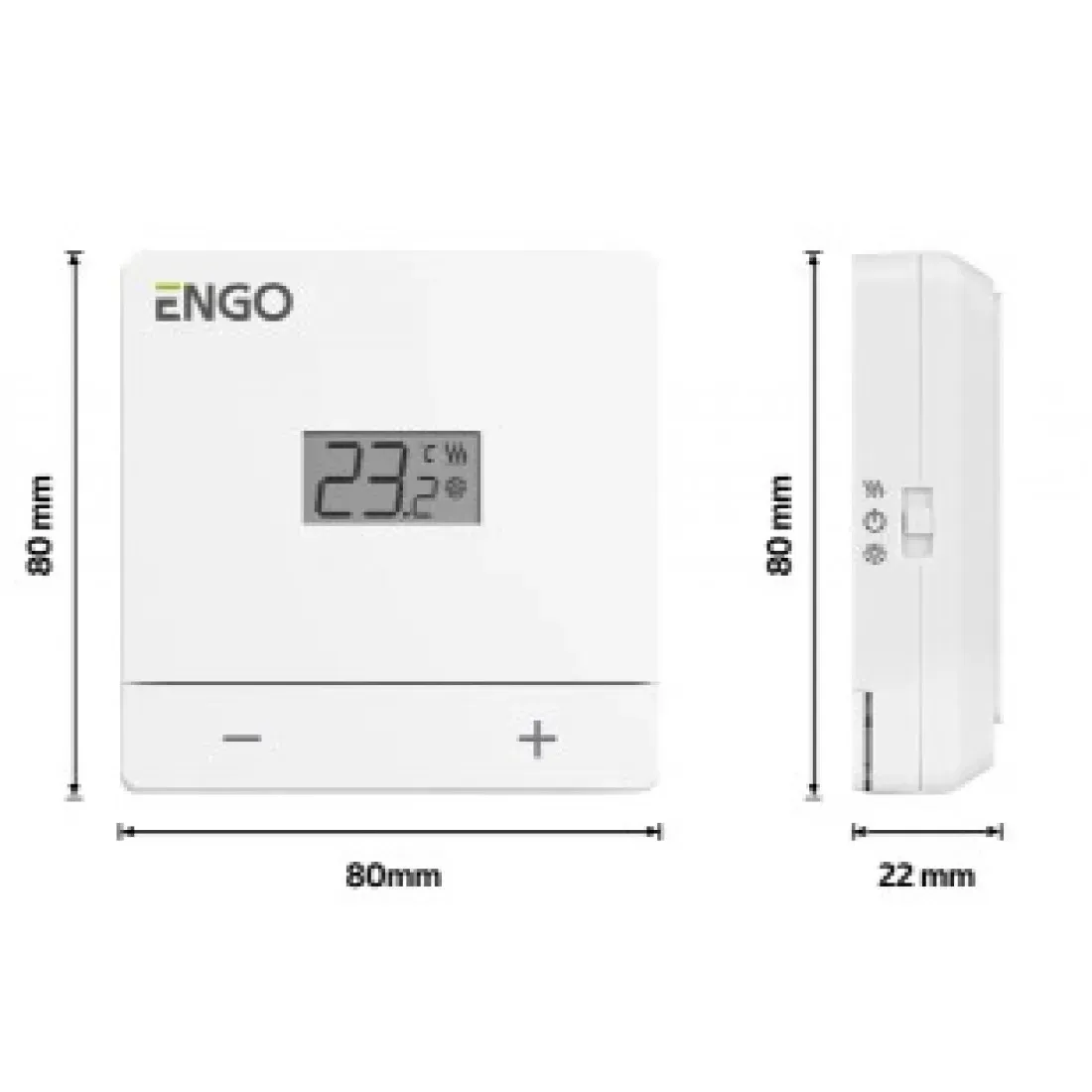 Дротовий добовий термостат Engo Controls EASY230W фото 2