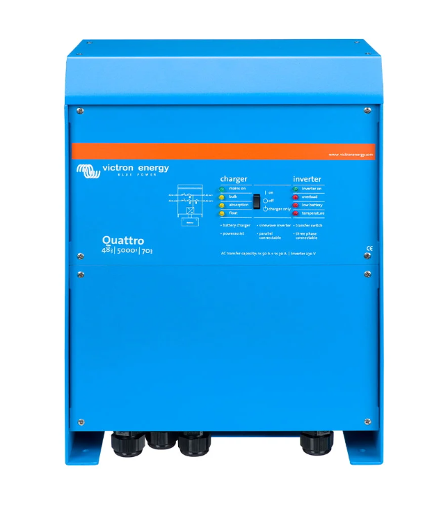 Інвертор 5kVA/4kW Victron Energy Quattro 48/5000/70-100/100 фото 2 Інвертор 5kVA/4kW Victron Energy Quattro 48/5000/70-100/100 фото 2