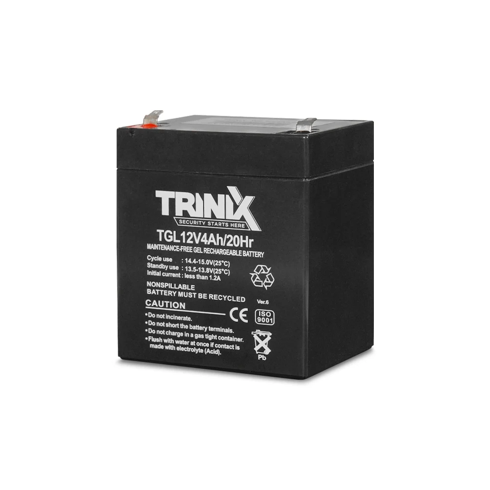 Акумуляторна батарея гелева 12В 4Аг Trinix TGL12V4Ah/20Hr GEL 