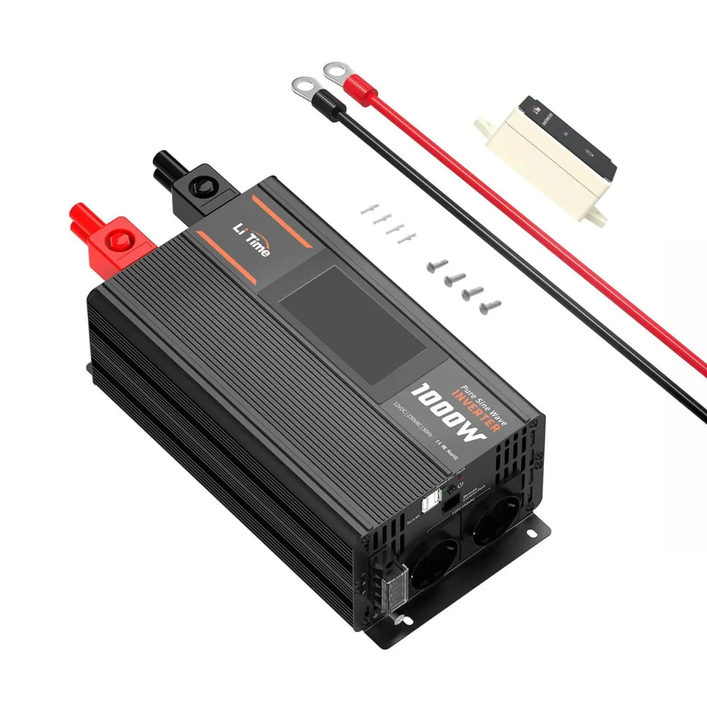 Автономний однофазний інвертор 1kW/12V LiTime L12V1KW-EN-D фото 16 Автономний однофазний інвертор 1kW/12V LiTime L12V1KW-EN-D фото 16