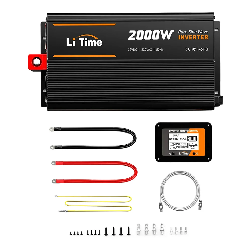 Автономний однофазний інвертор 2kW/12V LiTime L12V2KW-EN-Z фото 3 Автономний однофазний інвертор 2kW/12V LiTime L12V2KW-EN-Z фото 3