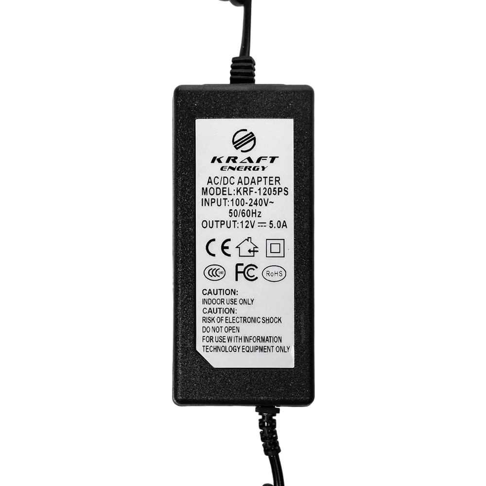 Блок живлення KRF-1205PS Kraft 12V/5A фото 3