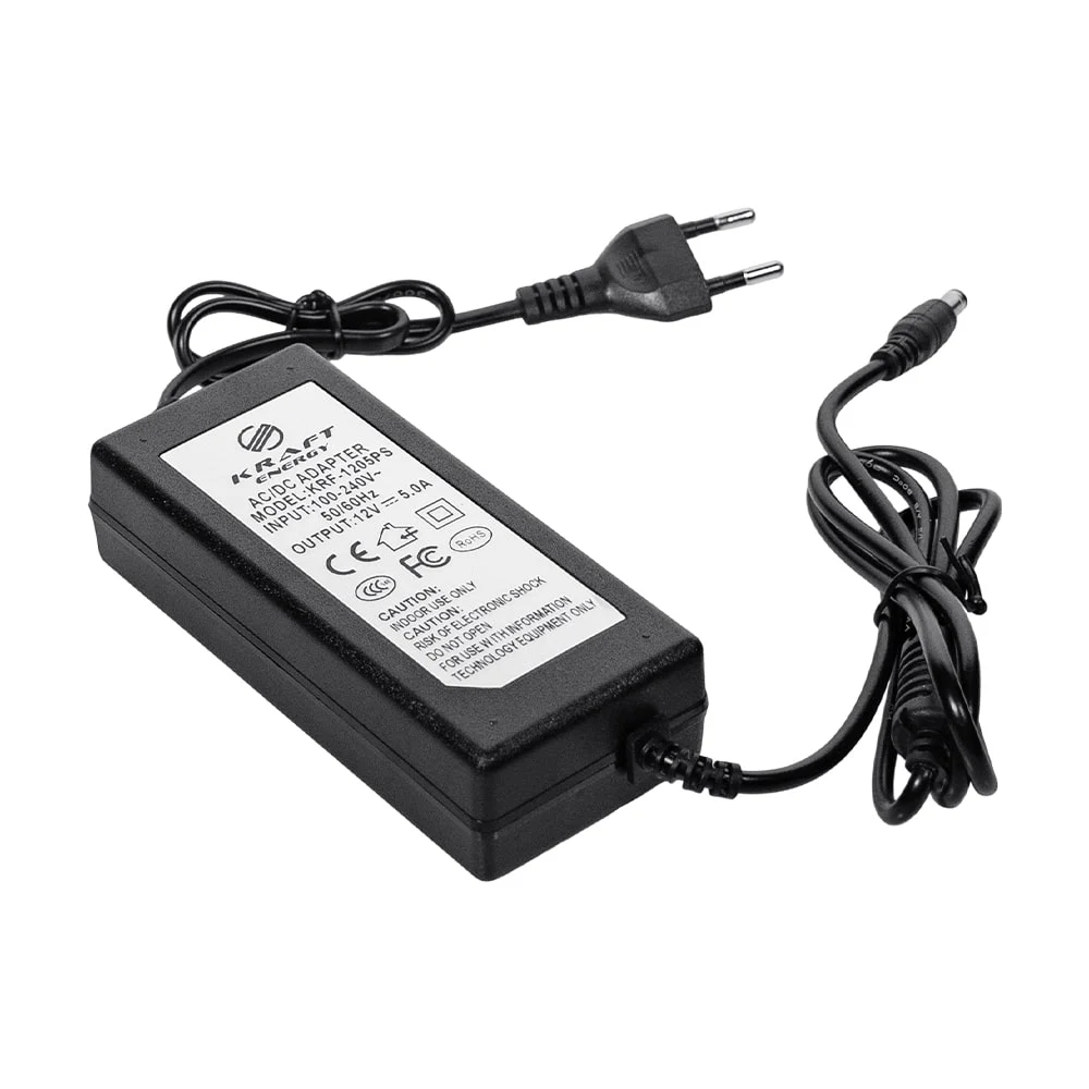 Блок живлення KRF-1205PS Kraft 12V/5A фото 4