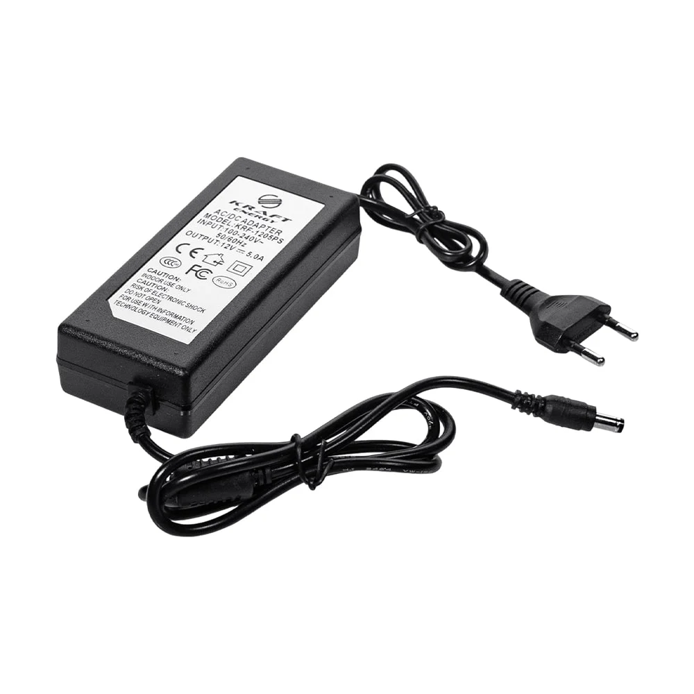 Блок живлення KRF-1205PS Kraft 12V/5A фото 5