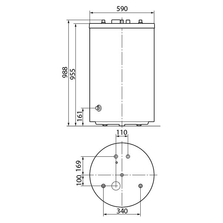 Бойлер непрямого нагріву Protherm FE 150/6 BM - стаціонарний фото 3