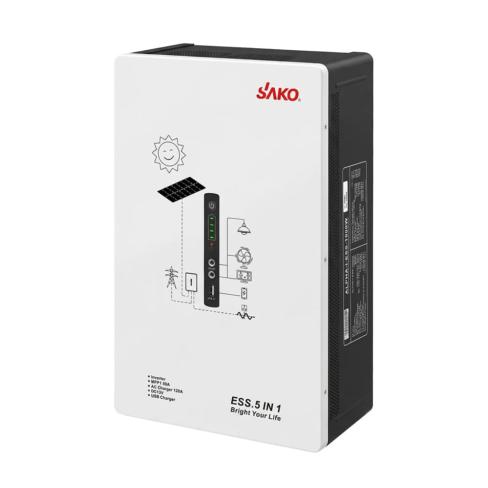 Cистема резервного живлення (інвертор та батарея) Sako Alpha-ESS-1000W/2KWh настінна. Потужність 1000 Вт, енергоємність 2009.6 Вт*год, LifePO4 фото 2 Cистема резервного живлення (інвертор та батарея) Sako Alpha-ESS-1000W/2KWh настінна. Потужність 1000 Вт, енергоємність 2009.6 Вт*год, LifePO4 фото 2