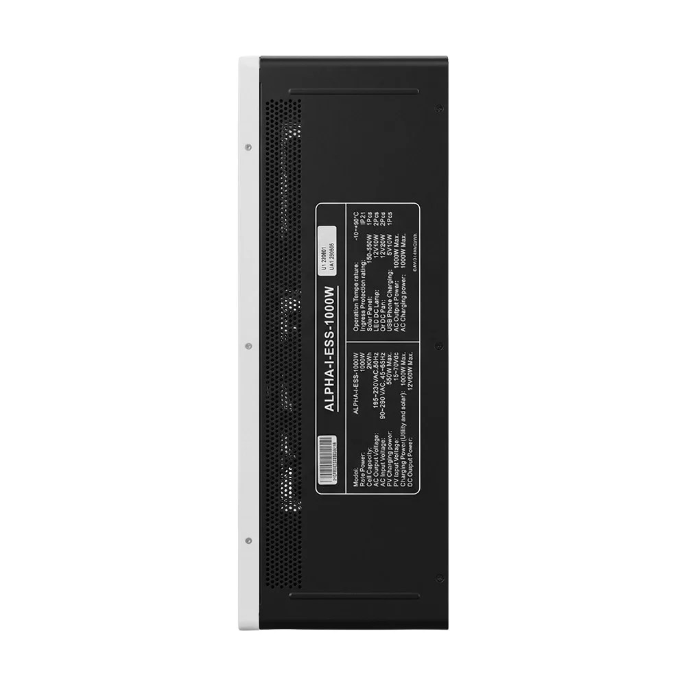 Cистема резервного живлення (інвертор та батарея) Sako Alpha-ESS-1000W/2KWh настінна. Потужність 1000 Вт, енергоємність 2009.6 Вт*год, LifePO4 фото 8 Cистема резервного живлення (інвертор та батарея) Sako Alpha-ESS-1000W/2KWh настінна. Потужність 1000 Вт, енергоємність 2009.6 Вт*год, LifePO4 фото 8