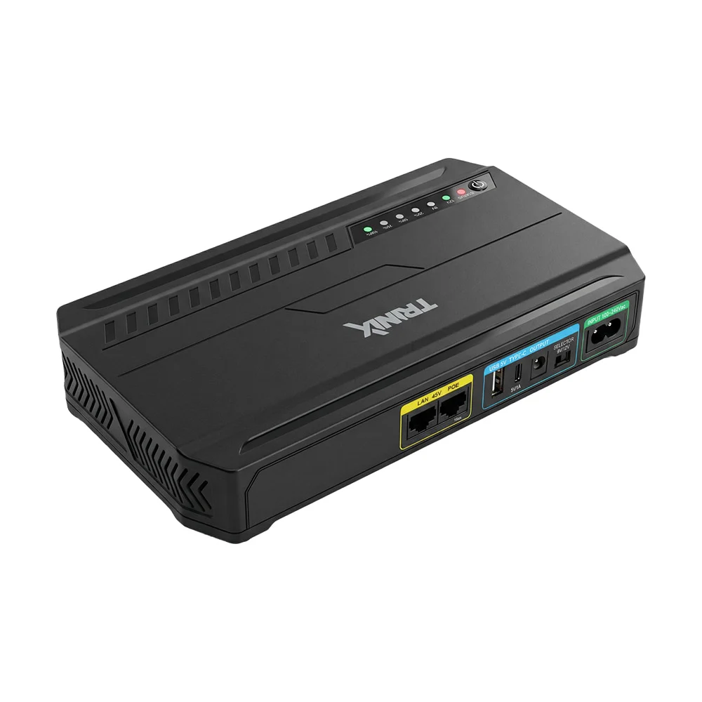 Джерело безперебійного живлення DC UPS Trinix TRX-MUPS-1848 Type-C (24000mAh LiFePo4) 5V/9V/12V/48V/PoE, LiFePo4 4*6Ah, для роутера і медіаконвертера фото 7