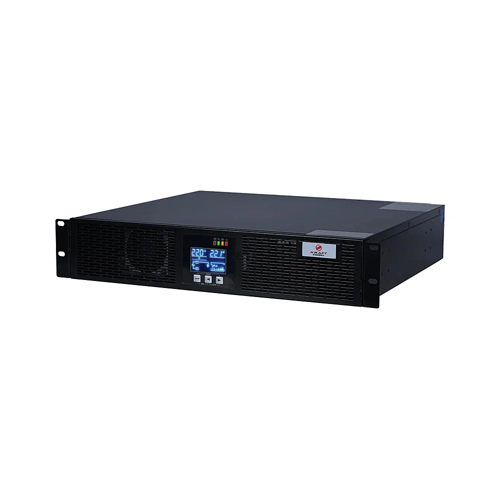 Джерело безперебійного живлення Kraft KRF-RM/2000VA/2KW/Ex Pro Online UPS під зовнішній акумулятор Джерело безперебійного живлення Kraft KRF-RM/2000VA/2KW/Ex Pro Online UPS під зовнішній акумулятор