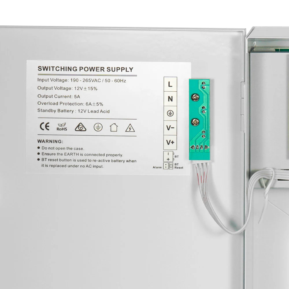 Джерело безперебійного живлення Kraft PSU-1205/8CH фото 6 Джерело безперебійного живлення Kraft PSU-1205/8CH фото 6