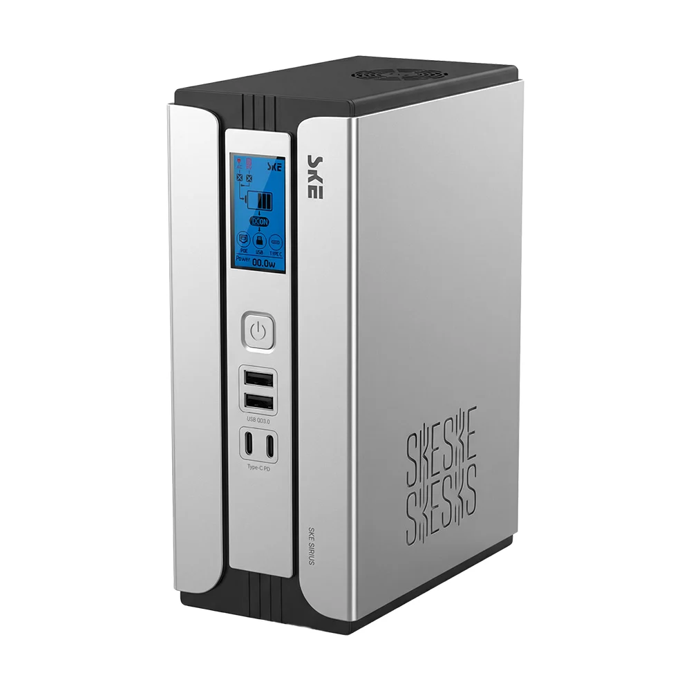Джерело безперебійного живлення Mini UPS SKE SIRIUS 45W 30000mAh 5V/9V/12V/24V/PoE, LiFePO4 2*15Ah, для роутера та оптичного терміналу 