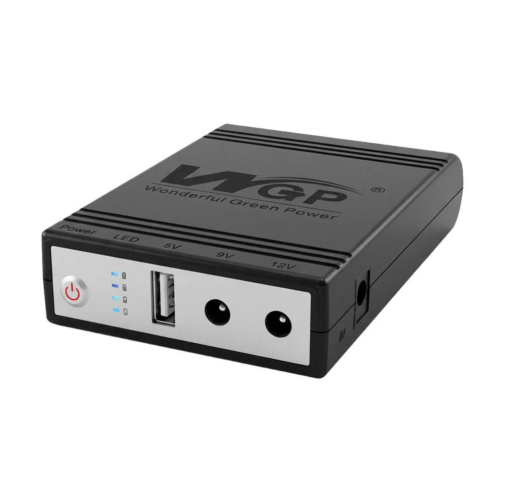Джерело безперебійного живлення Mini UPS WGP UPS1032 10400mAh 5V/9V/12V, Li-ion 4*2.6Ah, для роутера та оптичного терміналу 