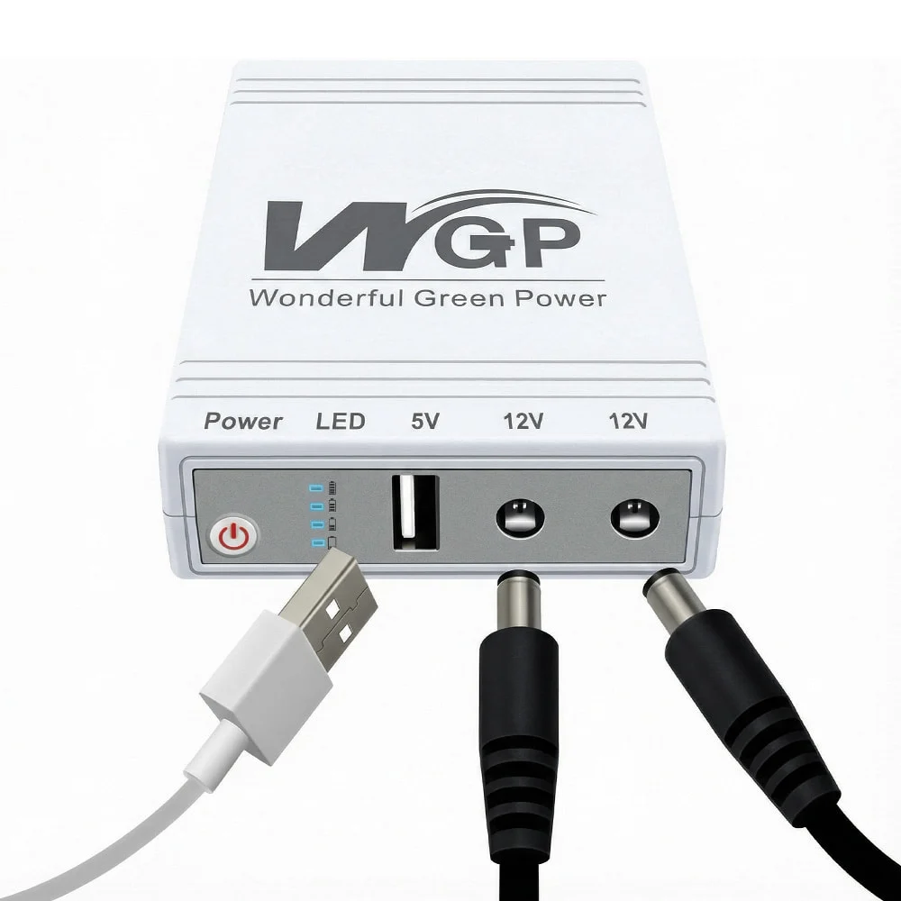 Джерело безперебійного живлення Mini UPS WGP UPS103C 20000mAh 5V/12V/12V, Li-ion 4*5Ah, для роутера та оптичного терміналу фото 5 Джерело безперебійного живлення Mini UPS WGP UPS103C 20000mAh 5V/12V/12V, Li-ion 4*5Ah, для роутера та оптичного терміналу фото 5