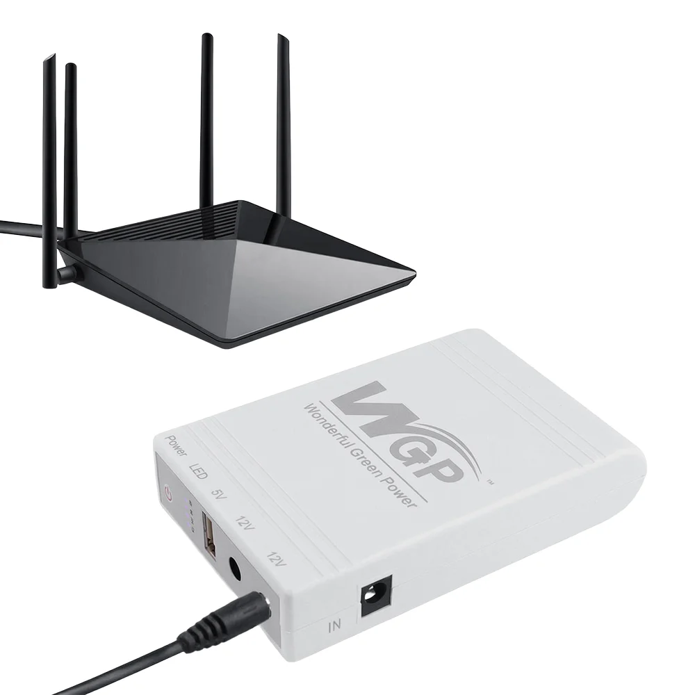 Джерело безперебійного живлення Mini UPS WGP UPS103C 20000mAh 5V/12V/12V, Li-ion 4*5Ah, для роутера та оптичного терміналу фото 8 Джерело безперебійного живлення Mini UPS WGP UPS103C 20000mAh 5V/12V/12V, Li-ion 4*5Ah, для роутера та оптичного терміналу фото 8