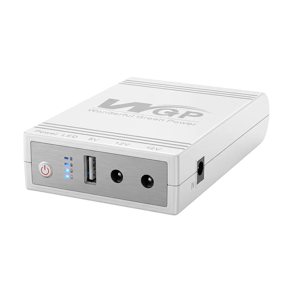 Джерело безперебійного живлення Mini UPS WGP UPS103C 20000mAh 5V/12V/12V, Li-ion 4*5Ah, для роутера та оптичного терміналу Джерело безперебійного живлення Mini UPS WGP UPS103C 20000mAh 5V/12V/12V, Li-ion 4*5Ah, для роутера та оптичного терміналу