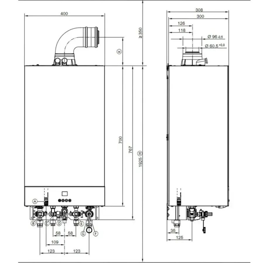 Газовий котел Viessmann Vitodens Classic BPKB-25 25 кВт (3205004) фото 3