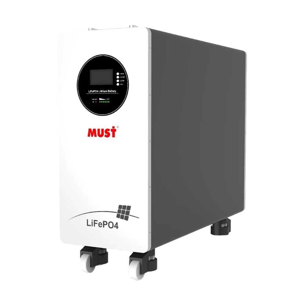 Комплект резервного живлення: гібридний інвертор 5kW Megarevo й акумуляторна батарея 300Аг 51.2В 15360Втг Must LiFePO4 фото 3