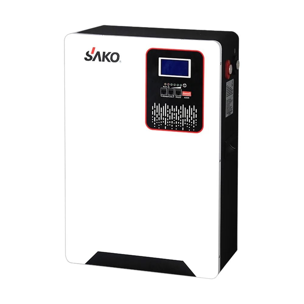 Комплект резервного живлення: гібридний інвертор 5kW Megarevo й акумуляторна батарея 51.2В 6144Втг Sako Li-Sun series LiFePo4 фото 3