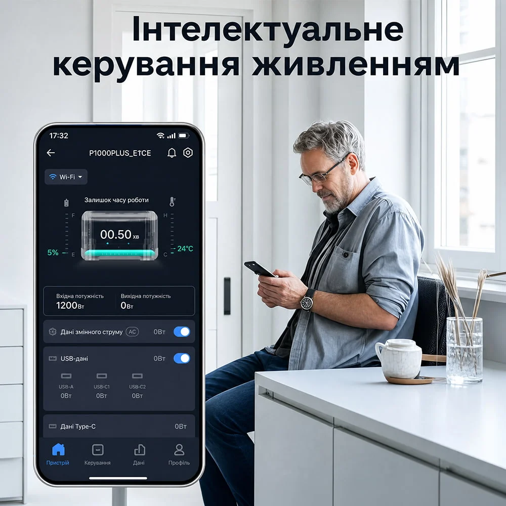 Портативна зарядна станція OUKITEL P1000E PLUS 1800W 1024Wh фото 11 Портативна зарядна станція OUKITEL P1000E PLUS 1800W 1024Wh фото 11