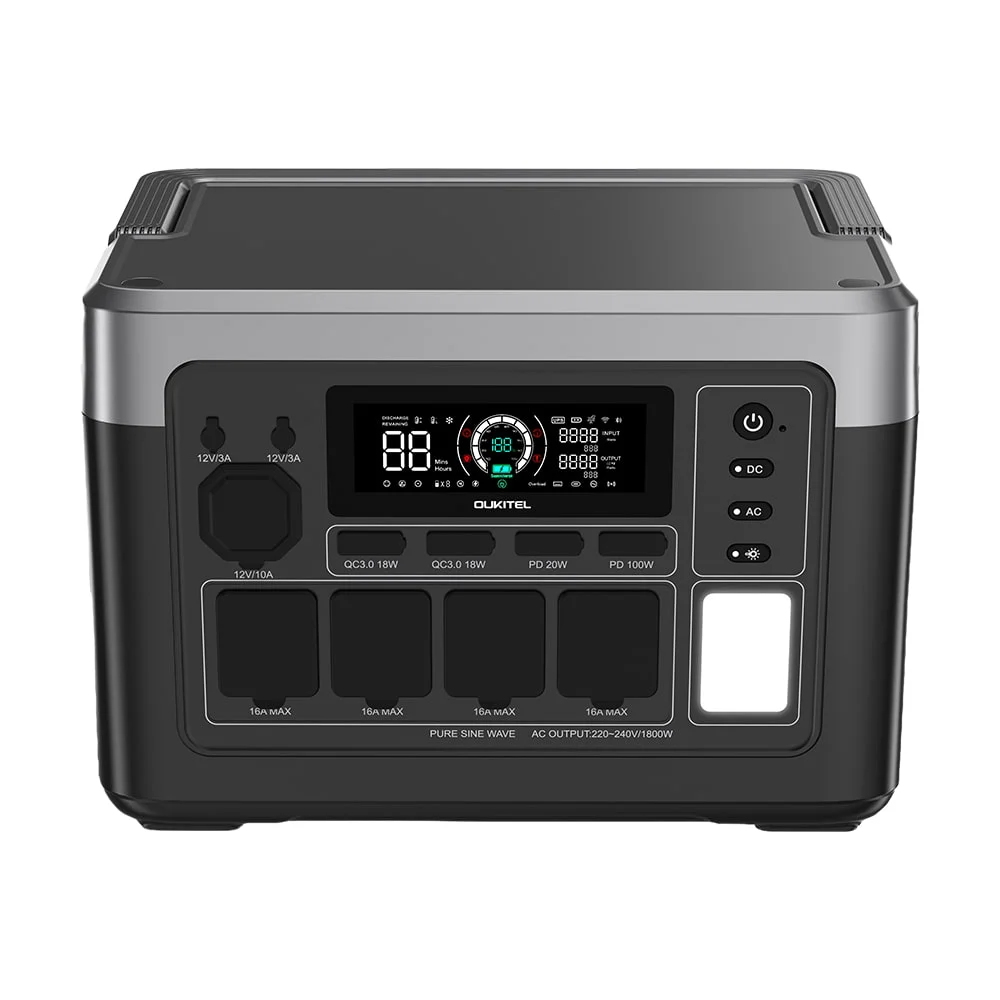 Портативна зарядна станція OUKITEL P1000E PLUS 1800W 1024Wh фото 4 Портативна зарядна станція OUKITEL P1000E PLUS 1800W 1024Wh фото 4