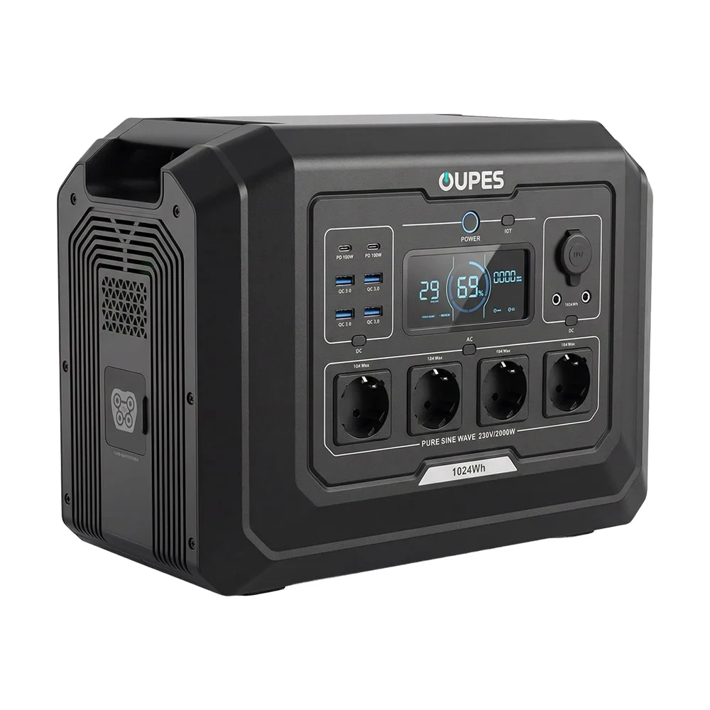 Портативна зарядна станція OUPES Mega 1 S1 2000W 1024Wh LiFePO4 фото 2 Портативна зарядна станція OUPES Mega 1 S1 2000W 1024Wh LiFePO4 фото 2