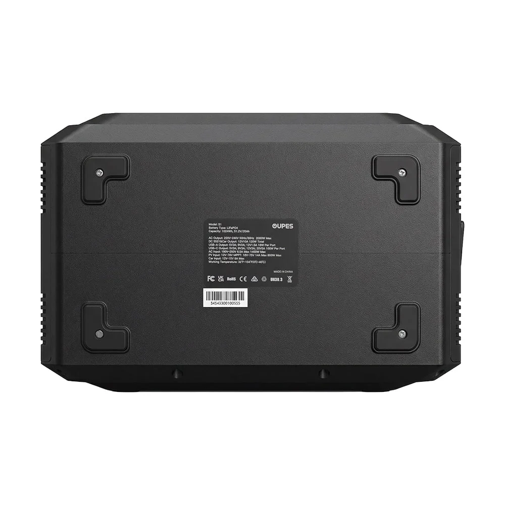 Портативна зарядна станція OUPES Mega 1 S1 2000W 1024Wh LiFePO4 фото 7 Портативна зарядна станція OUPES Mega 1 S1 2000W 1024Wh LiFePO4 фото 7