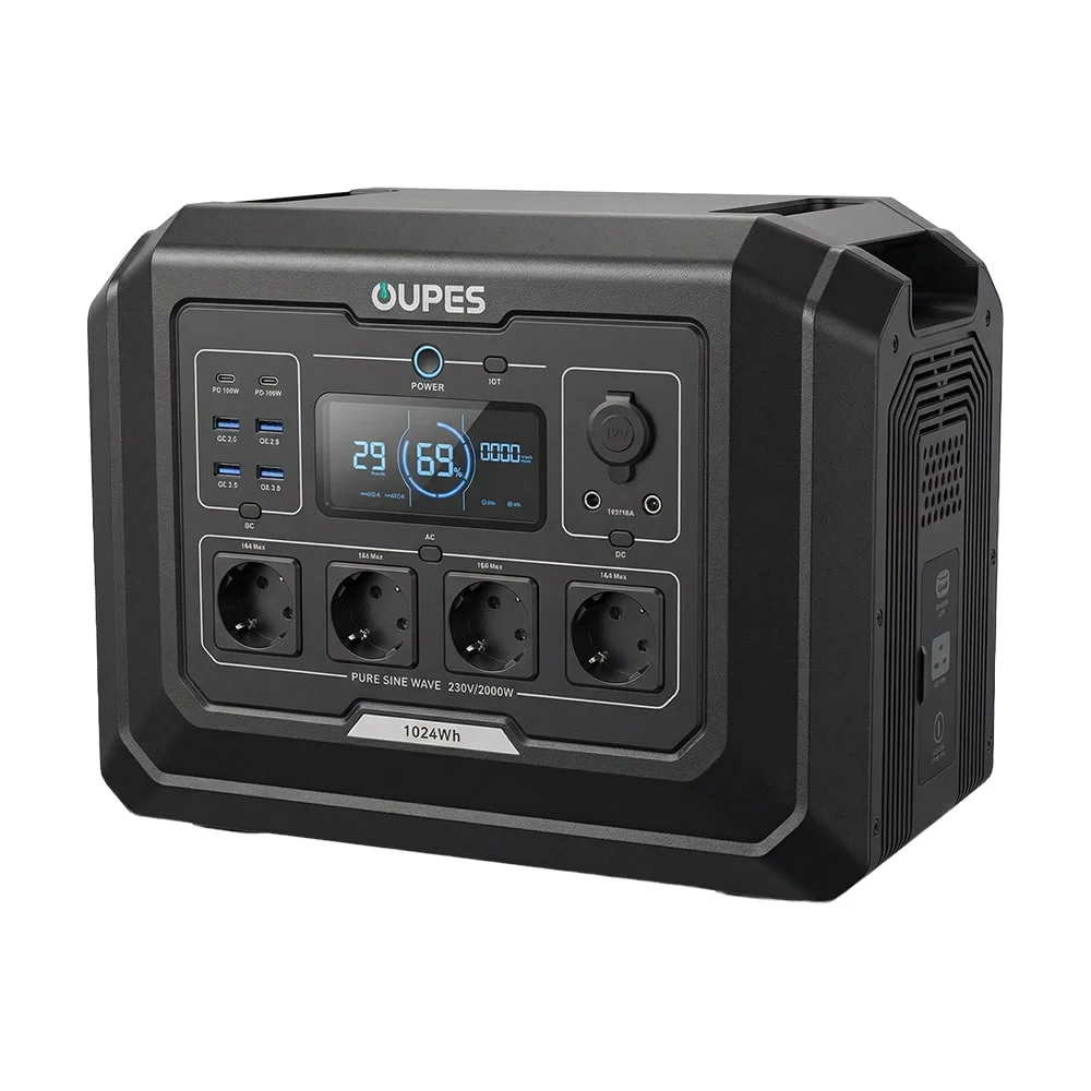 Портативна зарядна станція OUPES Mega 1 S1 2000W 1024Wh LiFePO4 Портативна зарядна станція OUPES Mega 1 S1 2000W 1024Wh LiFePO4