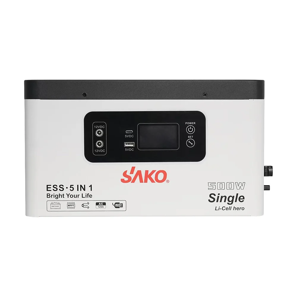 Портативна зарядна станція Sako Alpha-ESS-500W/1KWh. Потужність 500 Вт, енергоємність 1004.8 Вт*год, LifePO4 фото 2 Портативна зарядна станція Sako Alpha-ESS-500W/1KWh. Потужність 500 Вт, енергоємність 1004.8 Вт*год, LifePO4 фото 2