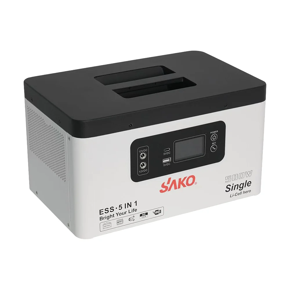Портативна зарядна станція Sako Alpha-ESS-500W/1KWh. Потужність 500 Вт, енергоємність 1004.8 Вт*год, LifePO4 фото 3 Портативна зарядна станція Sako Alpha-ESS-500W/1KWh. Потужність 500 Вт, енергоємність 1004.8 Вт*год, LifePO4 фото 3