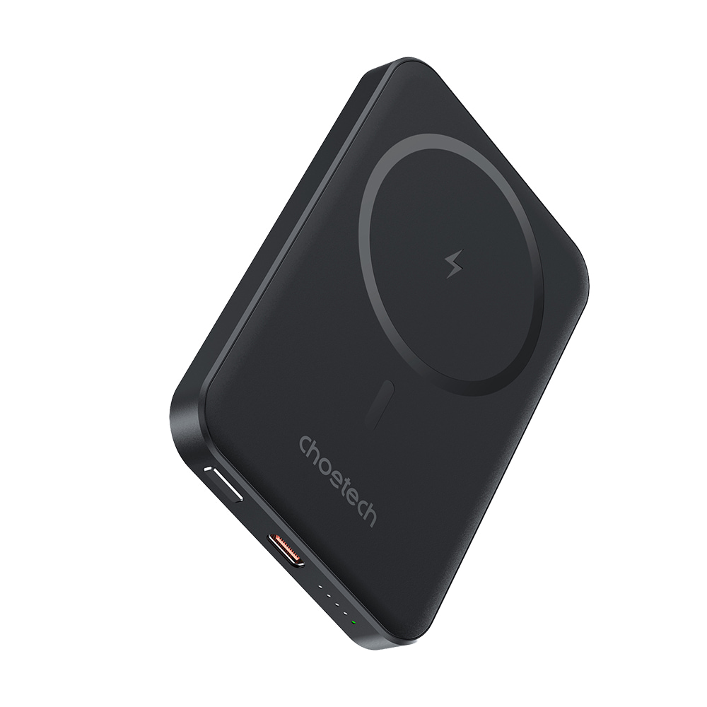 Повербанк 5000mAh Choetech B709 Black PD3.0 бездротова магнітна зарядка фото 2 Повербанк 5000mAh Choetech B709 Black PD3.0 бездротова магнітна зарядка фото 2