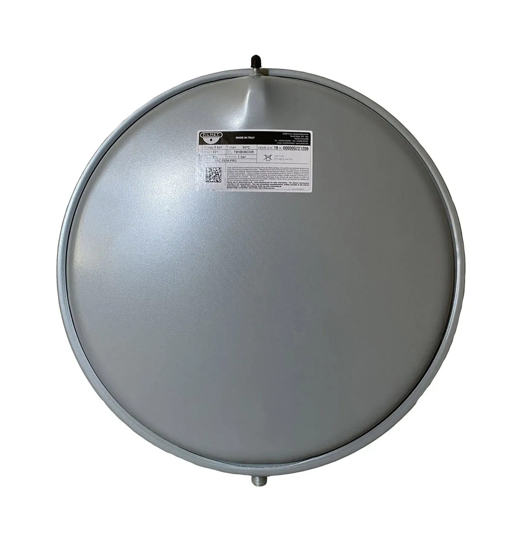 Розширювальний бак Zilmet OEM-PRO 6L (Італія) фото 3 Розширювальний бак Zilmet OEM-PRO 6L (Італія) фото 3