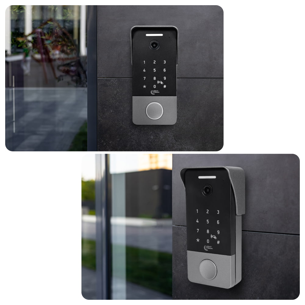 Комплект відеодомофона Light Vision: відеодомофон 7" AMSTERDAM FHD Black та відеопанель 2Mp RIO FHD(KEY) Silver фото 4