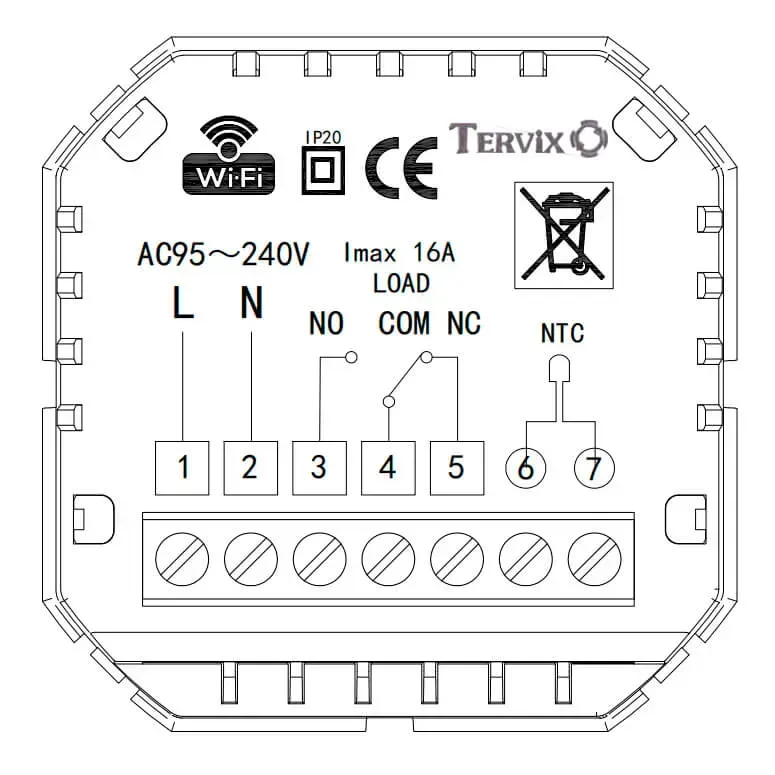 Термостат Tervix Pro Line WiFi Thermostat (114331) фото 4